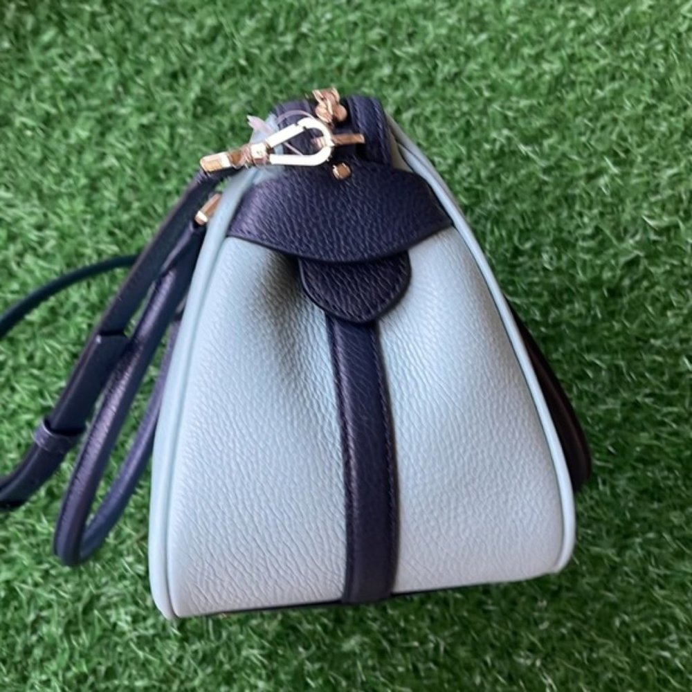 Kate Spade Colorblock Pebbled Leather Mimi Satchel Aphrodite - Picture 5 of 16